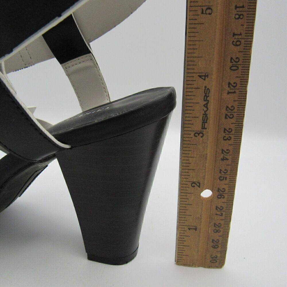 Christian Siriano for Payless Sandals Women's Sz 7 Strappy Slingback Black Heels - Picture 9 of 9